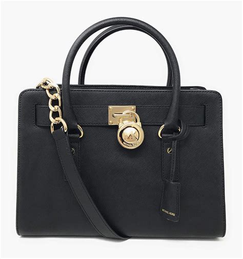 michael michael kors hamilton saffiano leather east west satchel black